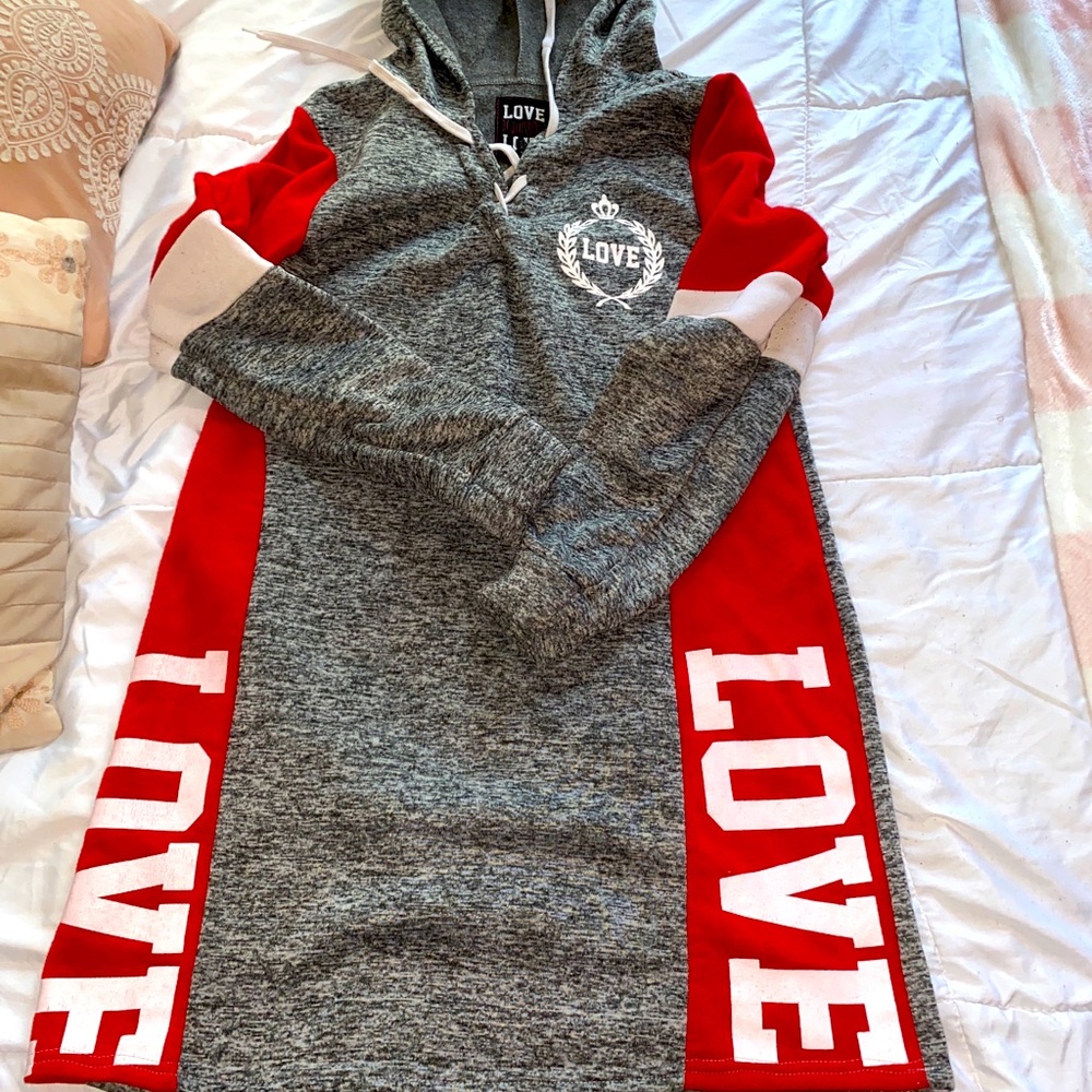 Love hoodie dress